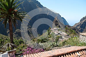 Masca mountain village and gorge on Tenerife island, Canary islands, Spain