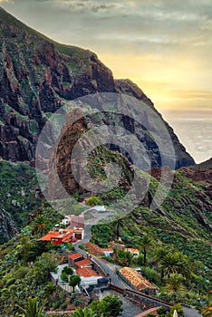 Masca Viewpoint on the western tip  of Tenerife, Spain