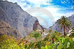 Masca village in Teno Mountains, Tenerife, Spain