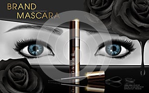 Mascara design ad