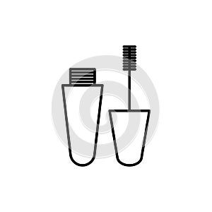 Mascara icon design template isolated