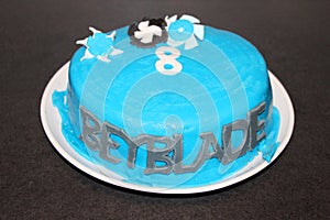 Mascarpone Beyblade birthday cake