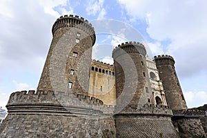 Maschio Angioino Castel Nuovo in Naples, Italy, Campania regio photo