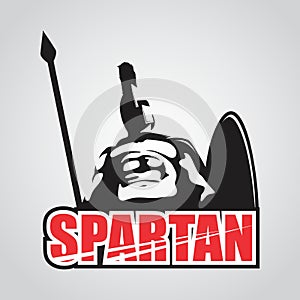 MASCOT CHARACTER POWERFUL SPARTAN WARRIOR