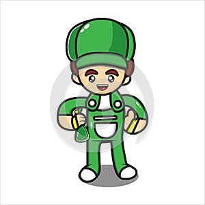 mascot for cleaning services