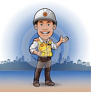 Mascot construction engineer