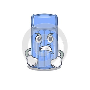 Mascot design concept of water mattress with angry face