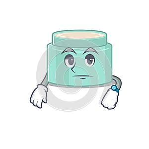 Mascot design style of lipbalm with waiting gesture