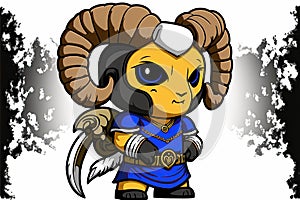 Rampaging with Spirit: The Exciting Mascot of the Los Angeles Rams, Generative AI