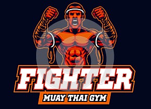 Mascot of muay thai fighter