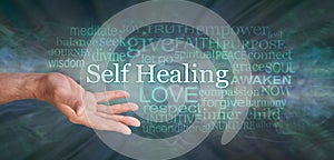 Masculine Self Help Healing Word Tag Cloud