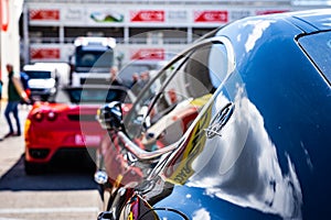 Maserati in montjuic spirit Barcelona circuit car show photo