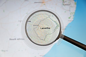 Maseru, Lesotho. Political map