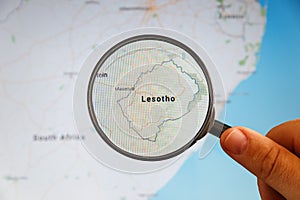 Maseru, Lesotho. Political map photo