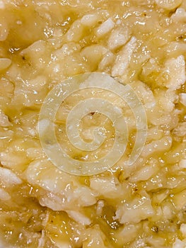 mashed banana texture