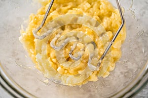 Mashed bananas