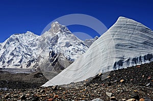 Masherbrum also known as K1 peak near the K2 summit