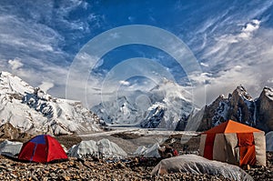 Masherbrum as seen from GORO campsite photo