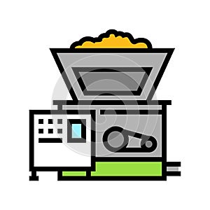 mashing beer production color icon vector illustration
