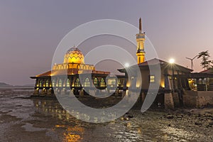 Masjid Al Hussain in Kuala Perlis city, Malaysia