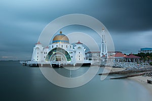 Masjid selat Mosque in Malacca