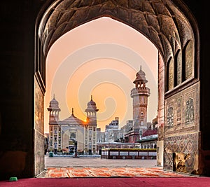 Masjid Wazir Khan Mosque Lahore Pakistan photo