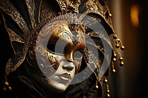 mask adornment from Venices traditional carnival photo