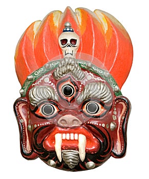 Mask of a Buddhist deity of Mahakala