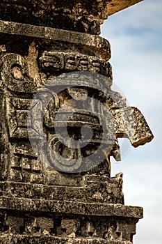 Mask of Chac, the Ancient Mayan god of rain and lightning photo