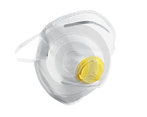 Mask, Corona virus protection N95, Covid-19. Isolated on white background. Breathing medical respiratory protective mask
