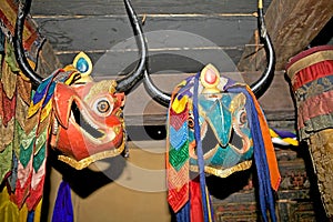 Mask dances, Bhutan photo