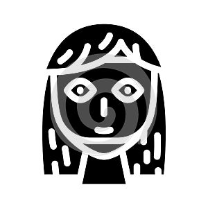 mask face skin beauty treatment glyph icon vector illustration
