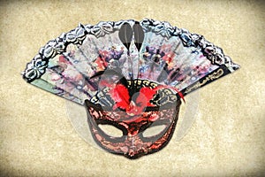 Mask and Hand Fan