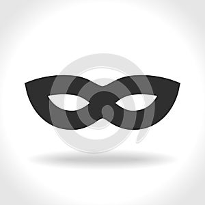 Mask incognito black icon photo