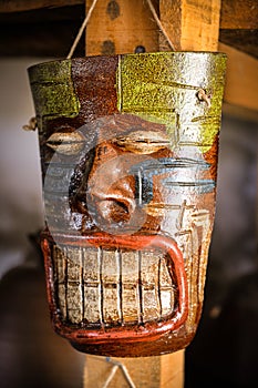 Mask of the Mapuche people photo