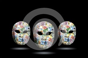 Mask with money