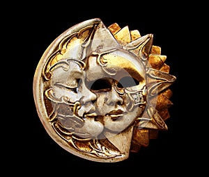 Mask, the Moon and the sun
