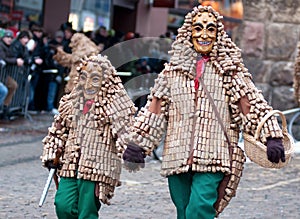 Mask parade in Freiburg, Germany