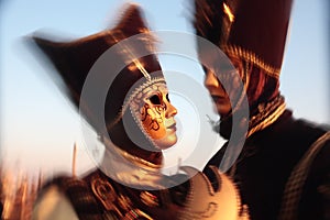 Mask portrait carnival of venice italy