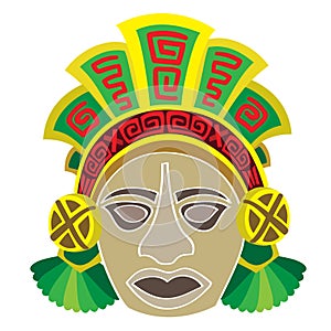 Mask in style of the Maya.