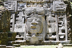 Mask Temple, Lamanai, Belize photo