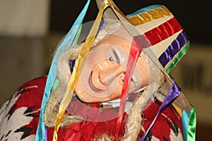 mask which the traditional dance of Los Viejitos Michoacan