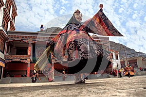 The masked dance festival in Lamayuru Monastery (India)