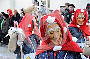Maskers in the carnival Fastnacht