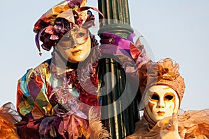 Masks on carnival, Piazza San Marco, Venice, Italy