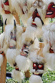 Traditional handmade masks - specific from Romania