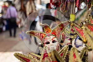 Masks on Verona market