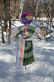 Maslenitsa Russian Doll Carnival - a symbol of winter