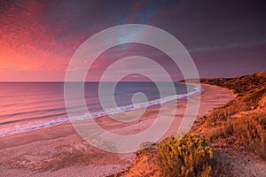 Maslin Beach Colorful South Australia Sunset