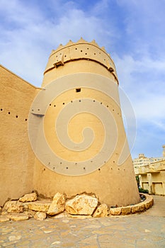 Masmak Fortress tower and walls, Qasr al-Hukm district, Al Riyadh, Saudi Arabia